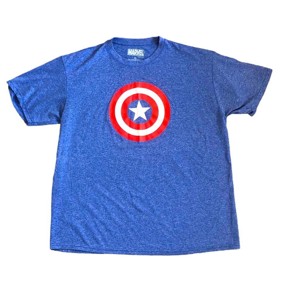 Marvel Captain America Logo T-Shirt NWOT Sz XL